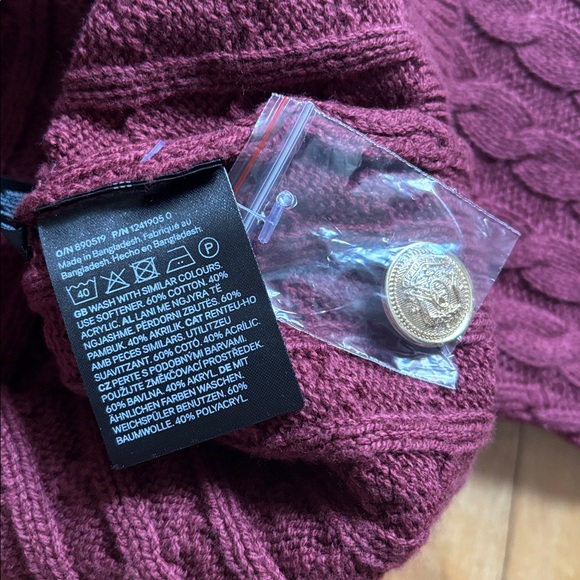 H&M Cable Knit Cardigan L - Picture 5 of 6